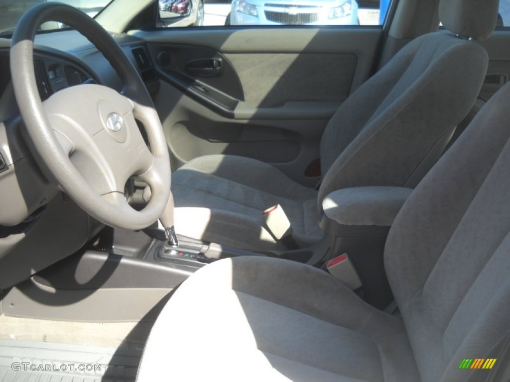 2006 Elantra GLS Sedan - Nordic White / Gray photo #9