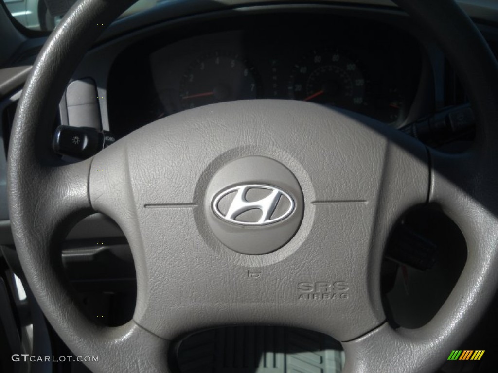 2006 Elantra GLS Sedan - Nordic White / Gray photo #18