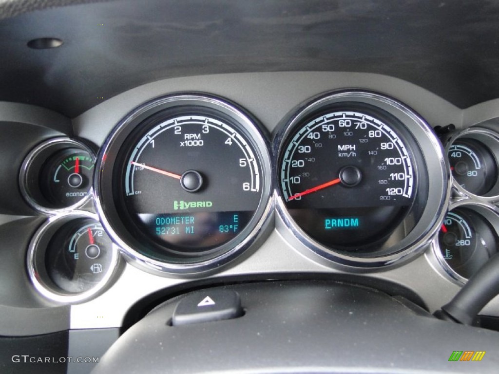 2009 Chevrolet Silverado 1500 Hybrid Crew Cab 4x4 Gauges Photo #62966025