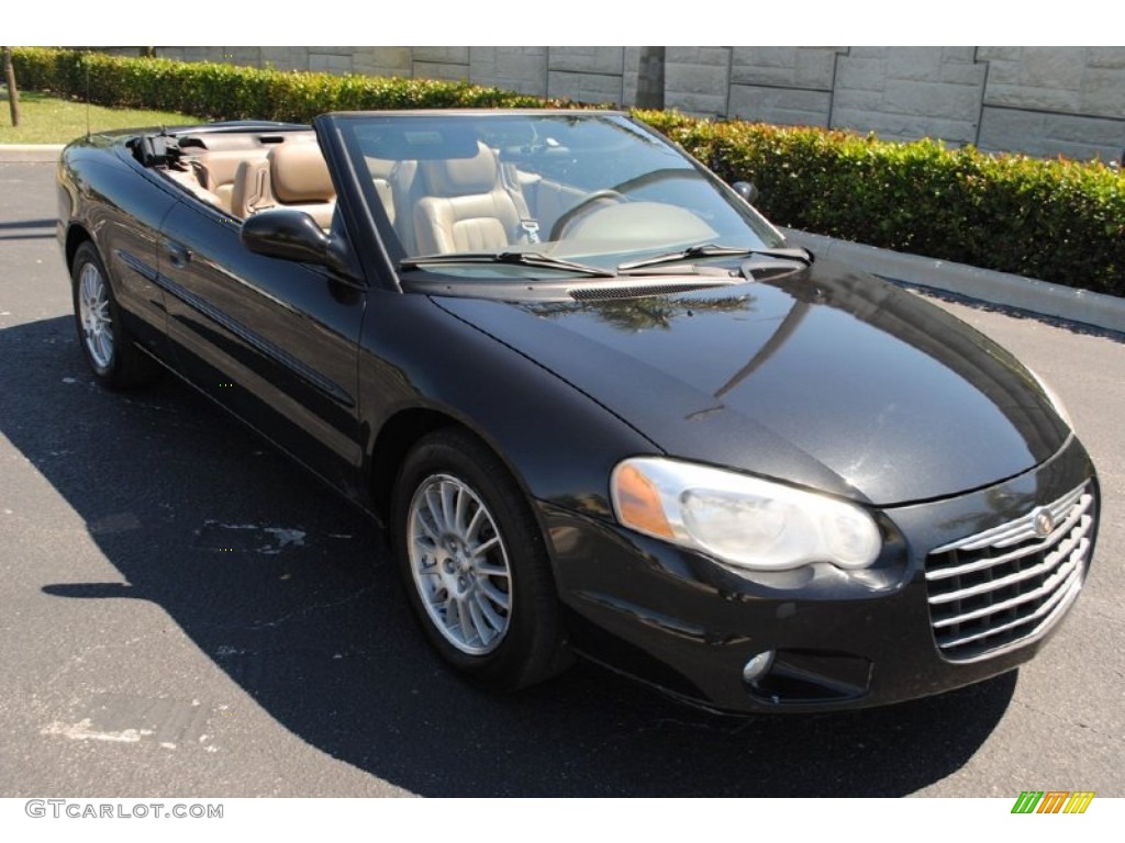 2004 Sebring LXi Convertible - Brilliant Black Crystal / Sandstone photo #10