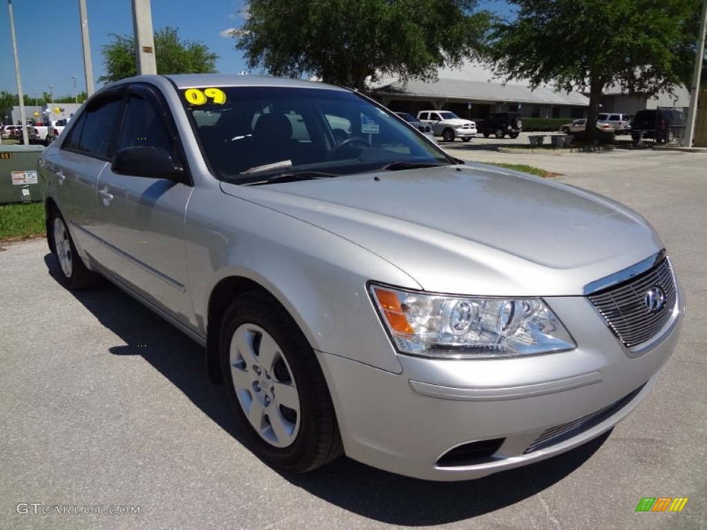 2009 Sonata GLS - Bright Silver / Gray photo #10