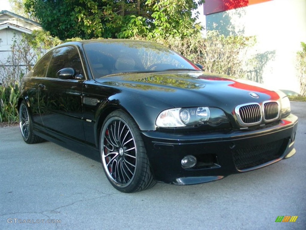 2002 M3 Coupe - Jet Black / Black photo #3