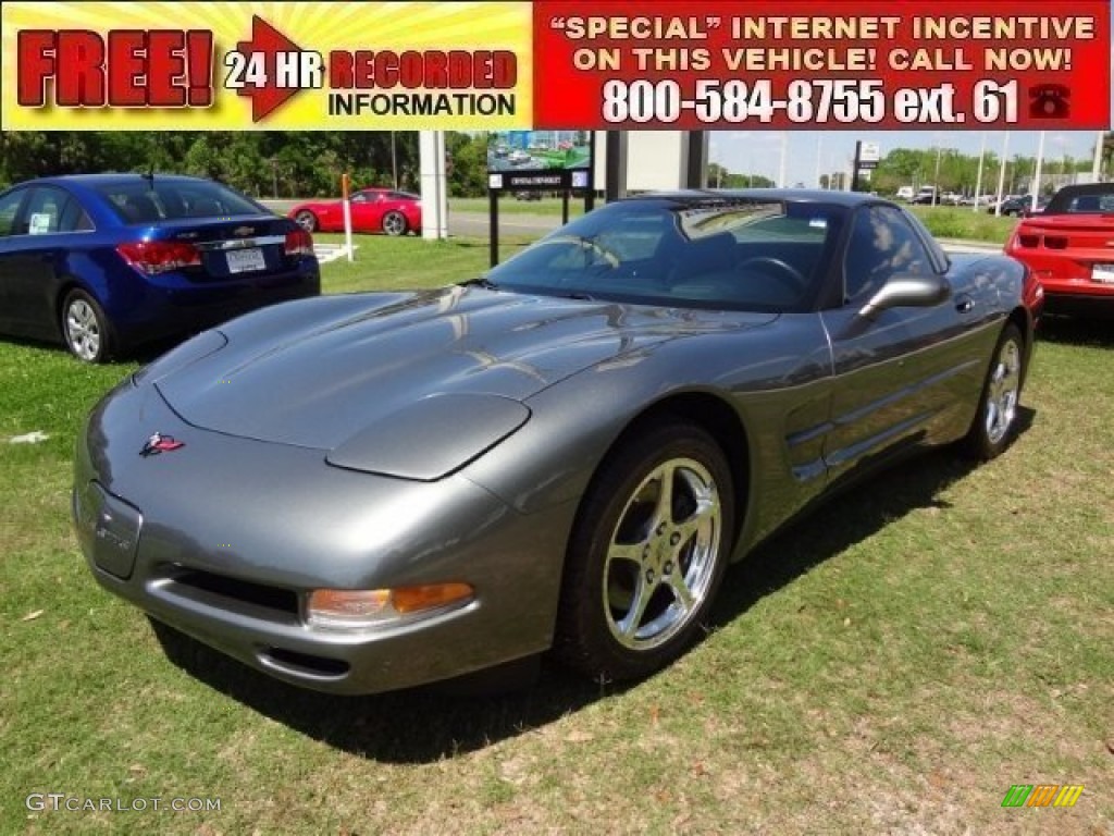 Medium Spiral Gray Metallic Chevrolet Corvette