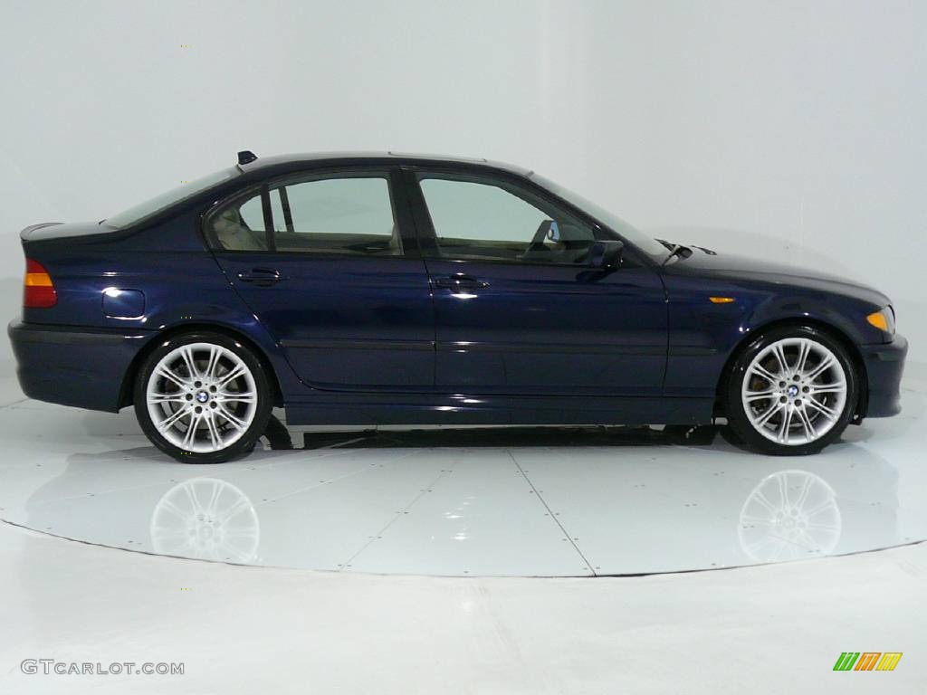 2004 3 Series 330i Sedan - Mystic Blue Metallic / Sand photo #4