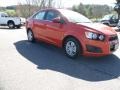 2012 Inferno Orange Metallic Chevrolet Sonic LT Sedan  photo #2