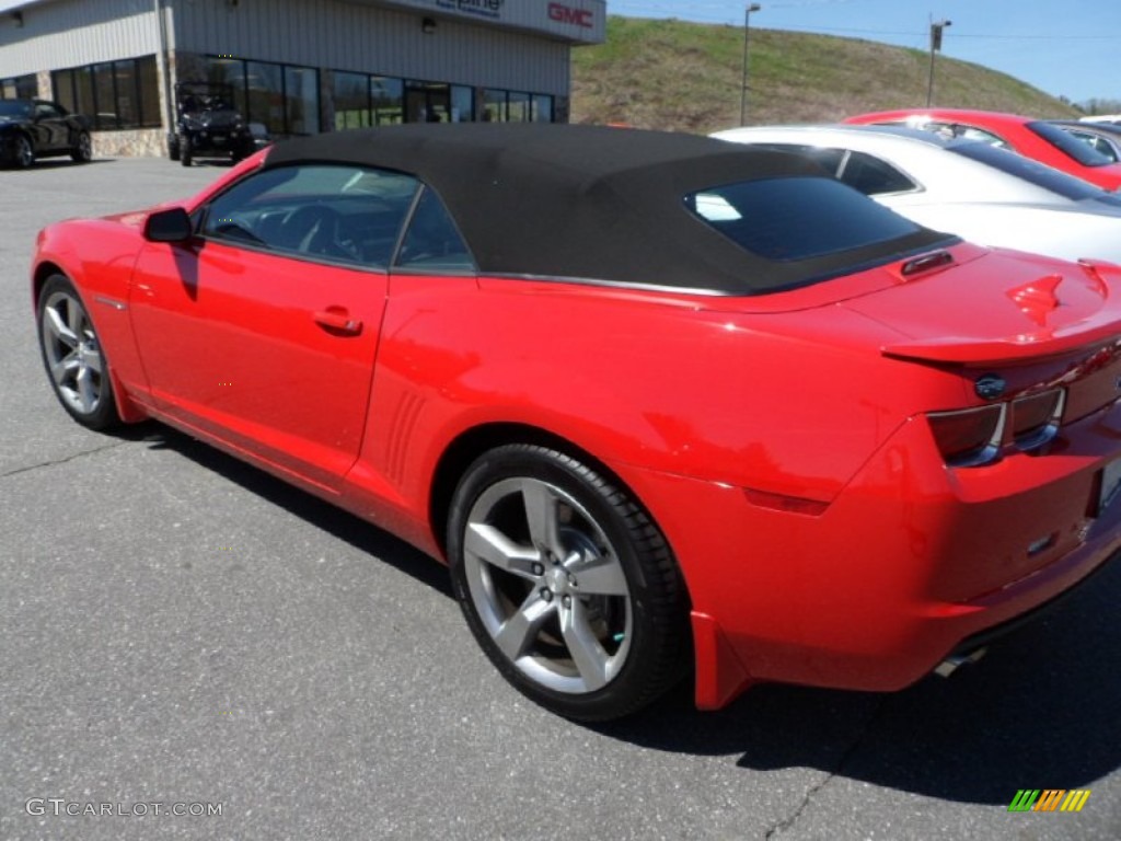 2012 Camaro SS/RS Convertible - Victory Red / Black photo #9