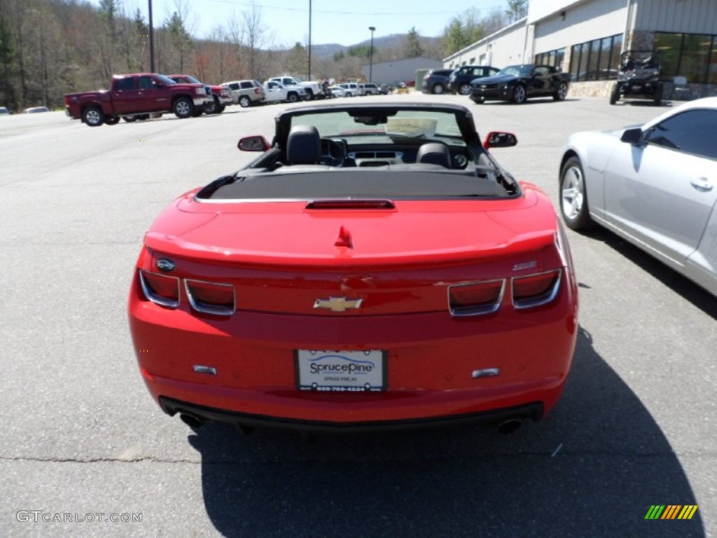 2012 Camaro SS/RS Convertible - Victory Red / Black photo #26