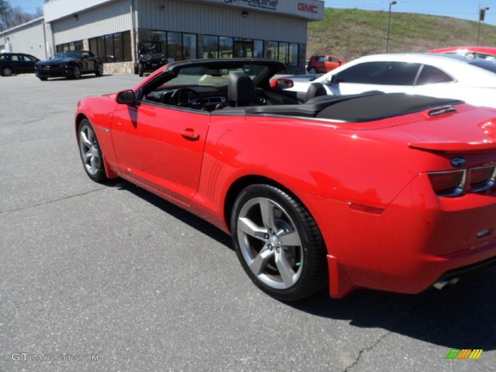 2012 Camaro SS/RS Convertible - Victory Red / Black photo #27