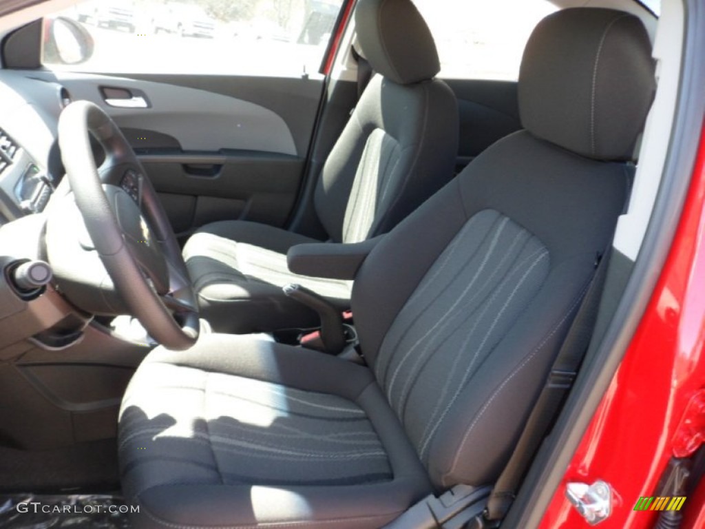 2012 Sonic LT Sedan - Victory Red / Jet Black/Dark Titanium photo #13