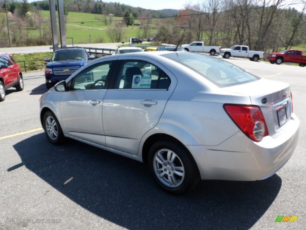 2012 Sonic LT Sedan - Silver Ice Metallic / Jet Black/Dark Titanium photo #7