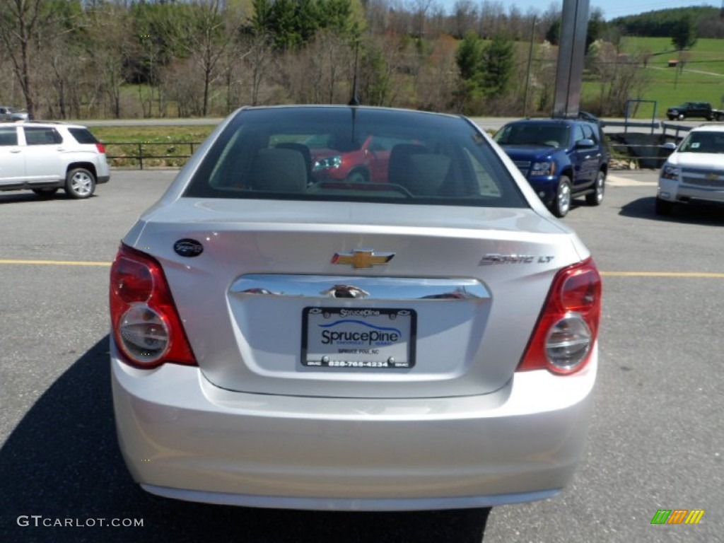 2012 Sonic LT Sedan - Silver Ice Metallic / Jet Black/Dark Titanium photo #8