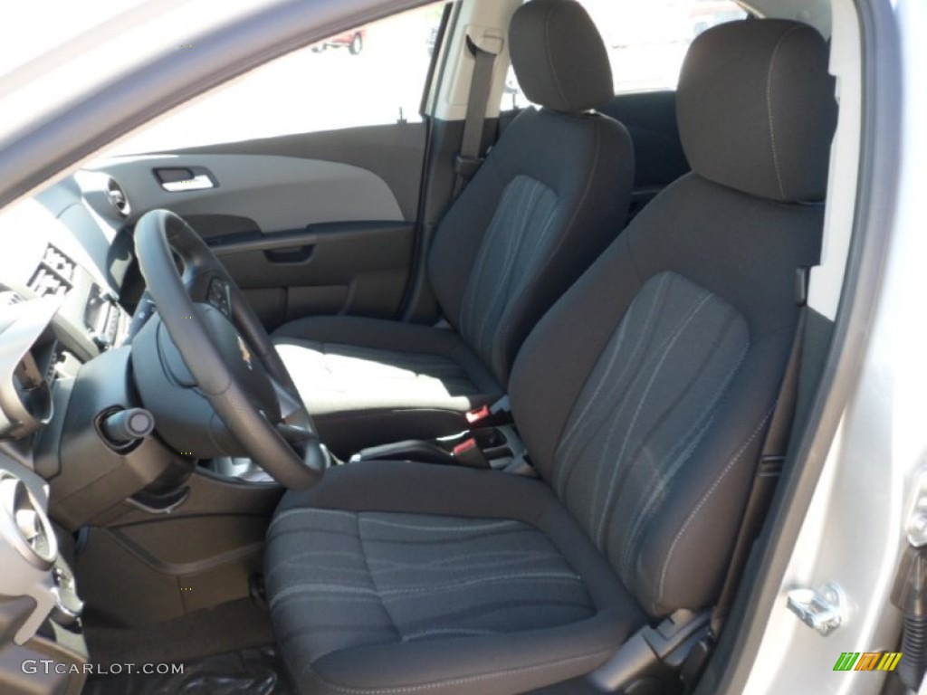 2012 Sonic LT Sedan - Silver Ice Metallic / Jet Black/Dark Titanium photo #12