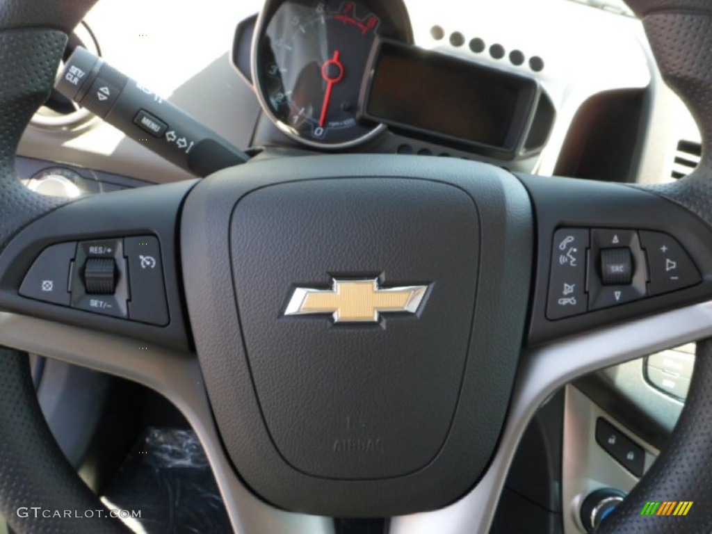 2012 Sonic LT Sedan - Silver Ice Metallic / Jet Black/Dark Titanium photo #14