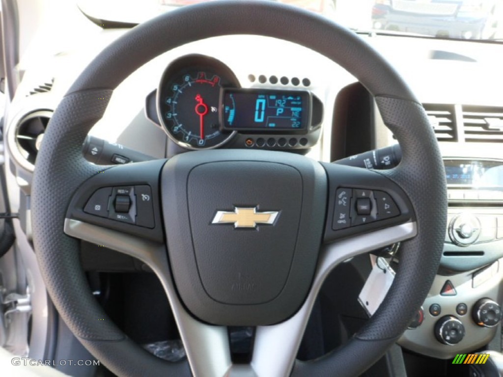 2012 Sonic LT Sedan - Silver Ice Metallic / Jet Black/Dark Titanium photo #16