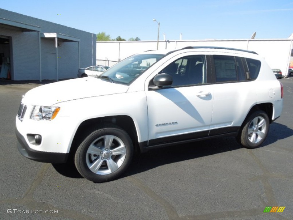 2012 Compass Sport 4x4 - Bright White / Dark Slate Gray photo #1