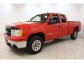 2009 Fire Red GMC Sierra 1500 SL Extended Cab 4x4  photo #3