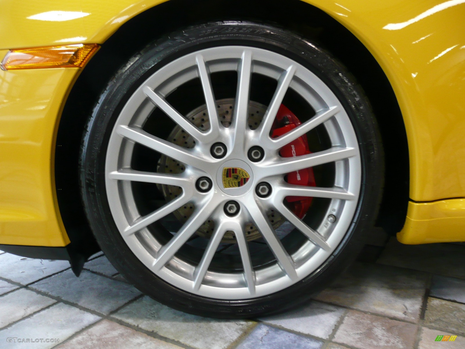 2007 911 Carrera S Cabriolet - Speed Yellow / Stone Grey photo #5