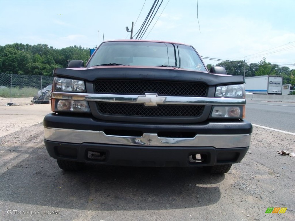 2004 Silverado 1500 LS Extended Cab - Victory Red / Dark Charcoal photo #2
