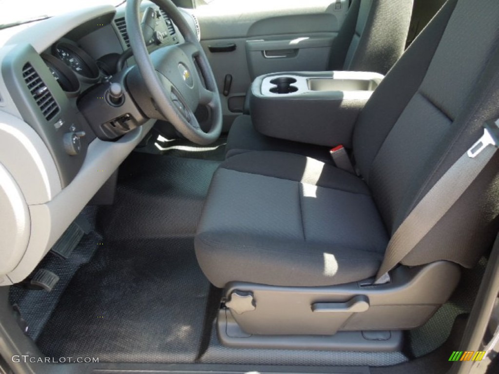 2012 Silverado 1500 Work Truck Regular Cab - Black Granite Metallic / Dark Titanium photo #8