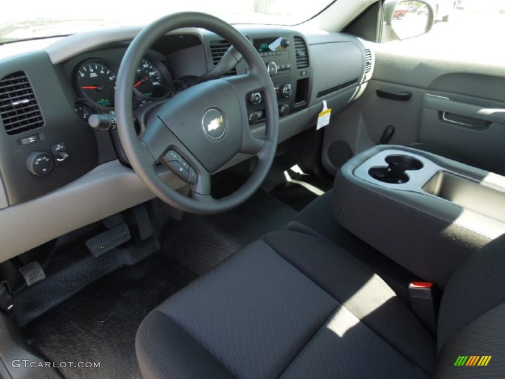 2012 Silverado 1500 Work Truck Regular Cab - Black Granite Metallic / Dark Titanium photo #24