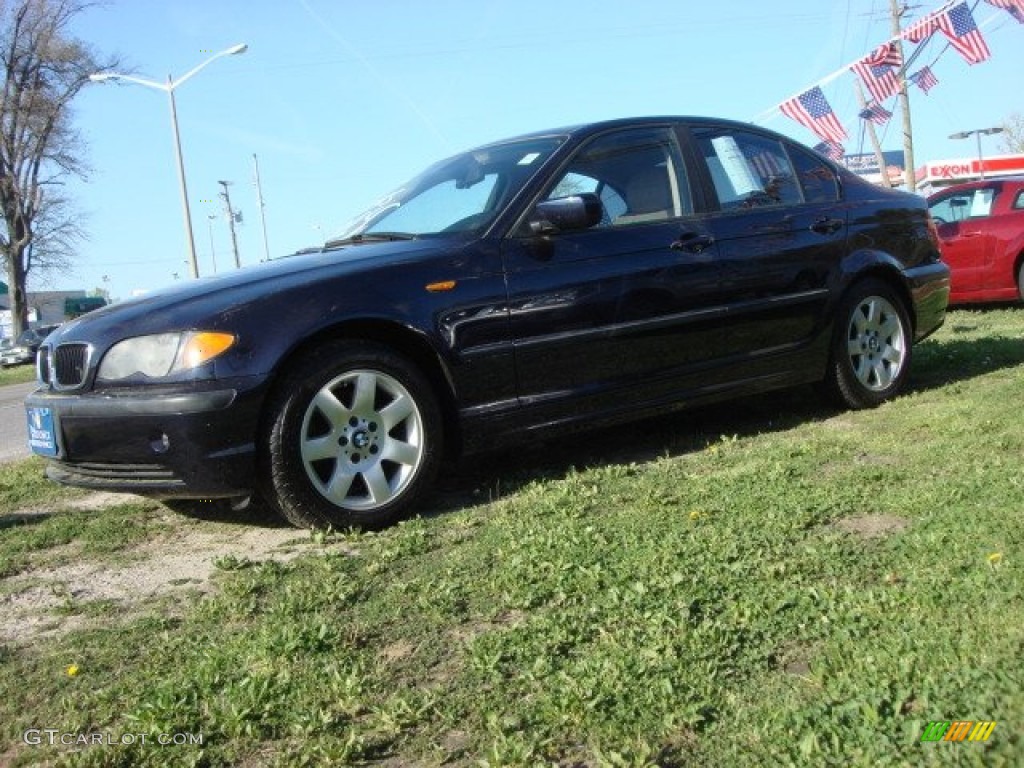 2003 3 Series 325i Sedan - Orient Blue Metallic / Natural Brown photo #2
