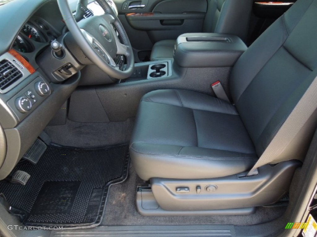 Ebony Interior 2012 GMC Yukon SLT 4x4 Photo #62978874