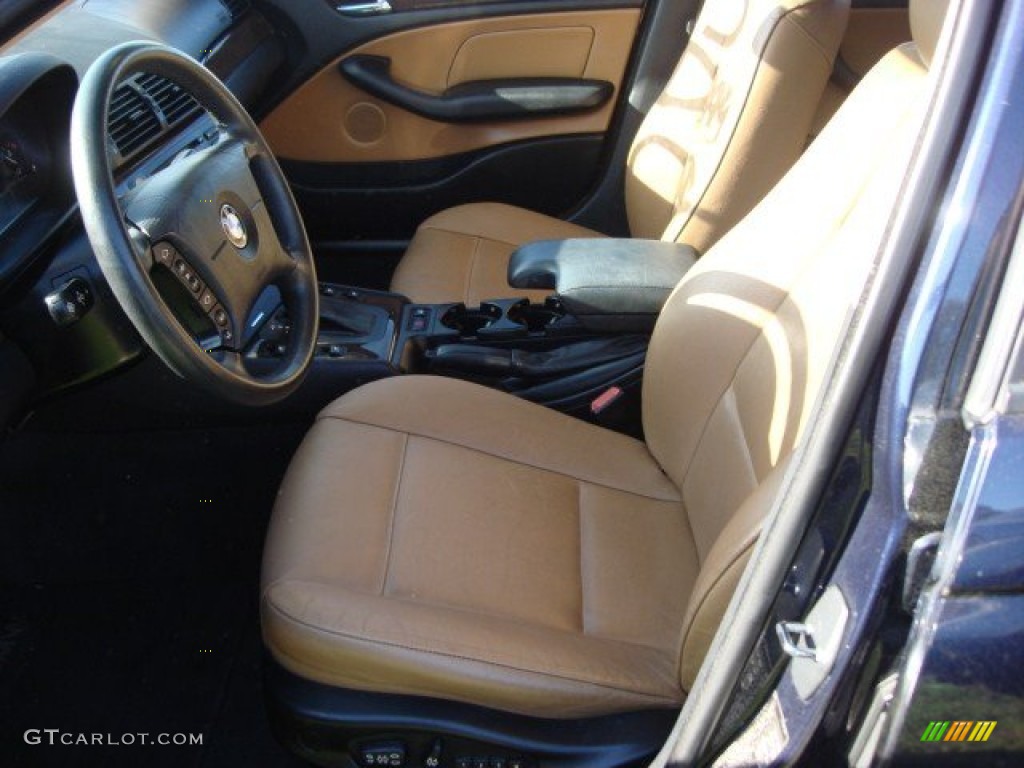 2003 3 Series 325i Sedan - Orient Blue Metallic / Natural Brown photo #6