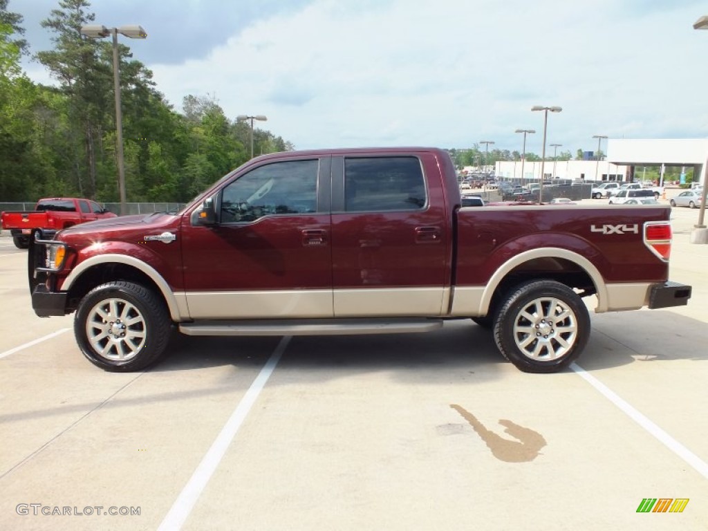 Royal Red Metallic 2009 Ford F150 King Ranch SuperCrew 4x4 Exterior Photo #62980204