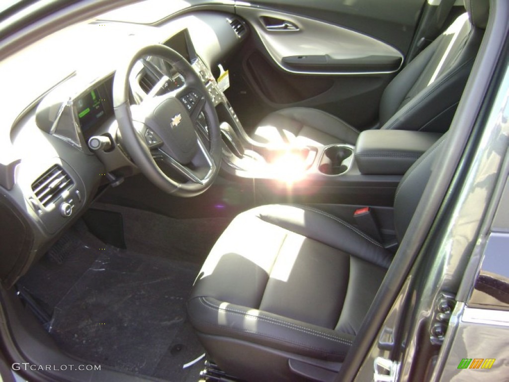 Jet Black/Dark Accents Interior 2012 Chevrolet Volt Hatchback Photo #62981078