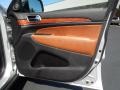 New Saddle/Black 2012 Jeep Grand Cherokee Overland 4x4 Door Panel