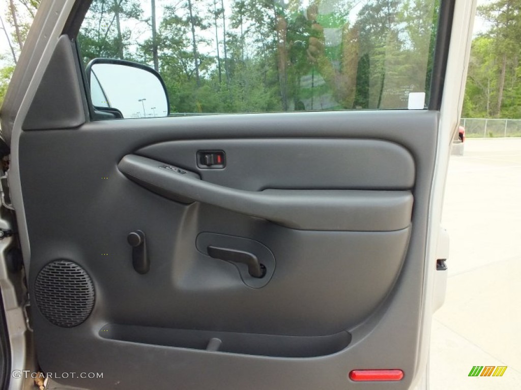 2004 GMC Sierra 1500 Regular Cab Pewter Door Panel Photo #62981576