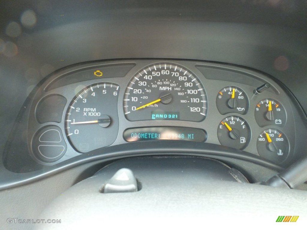 2004 GMC Sierra 1500 Regular Cab Gauges Photo #62981690