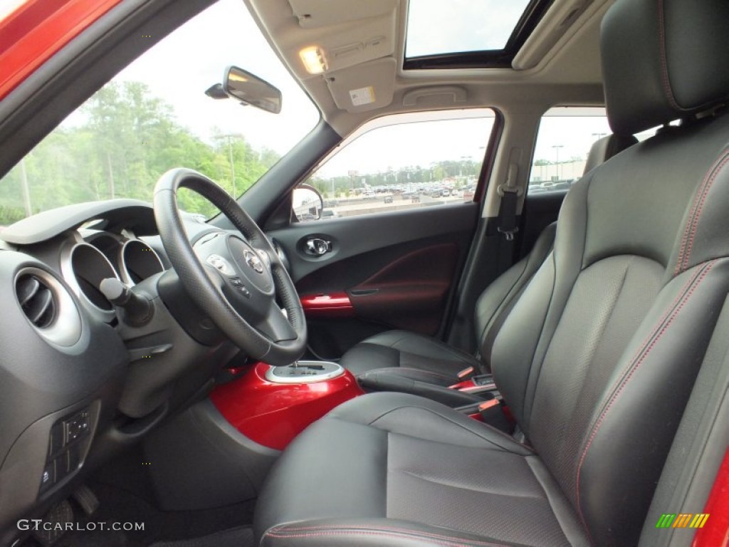 Black/Red w/Red Trim Interior 2011 Nissan Juke SL Photo #62981831