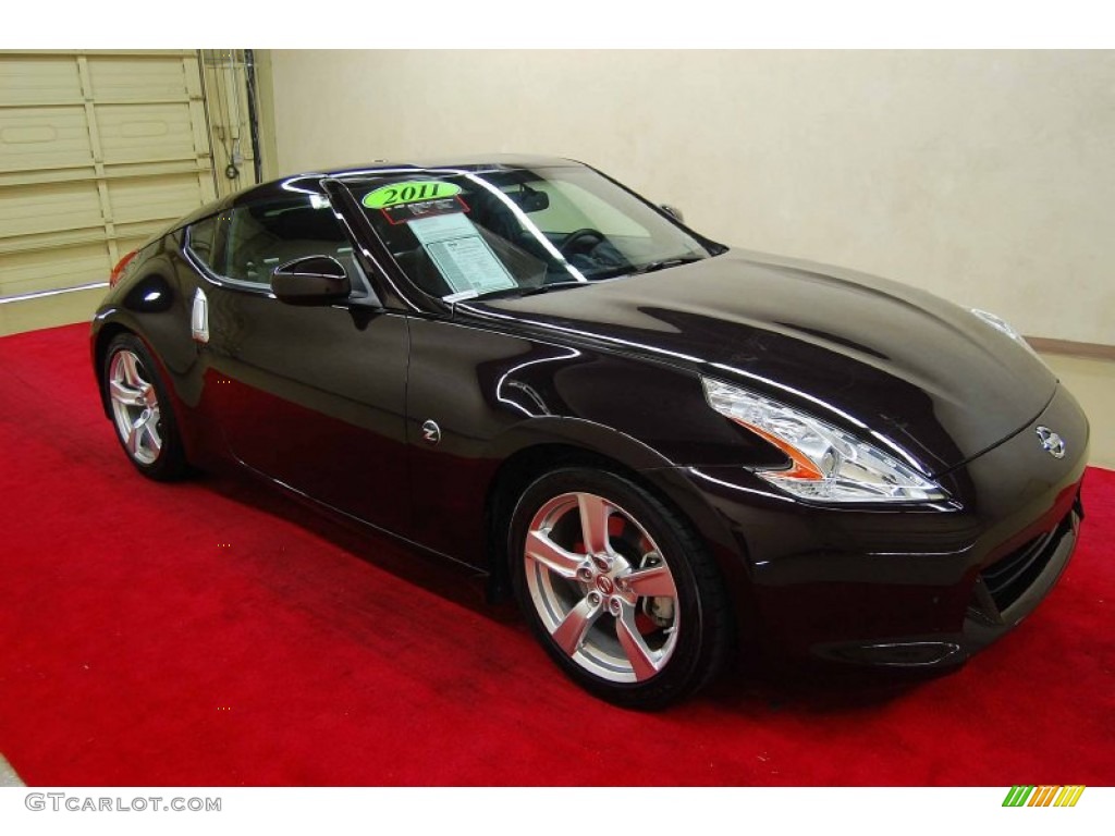 2011 370Z Touring Coupe - Black Cherry / Black photo #1