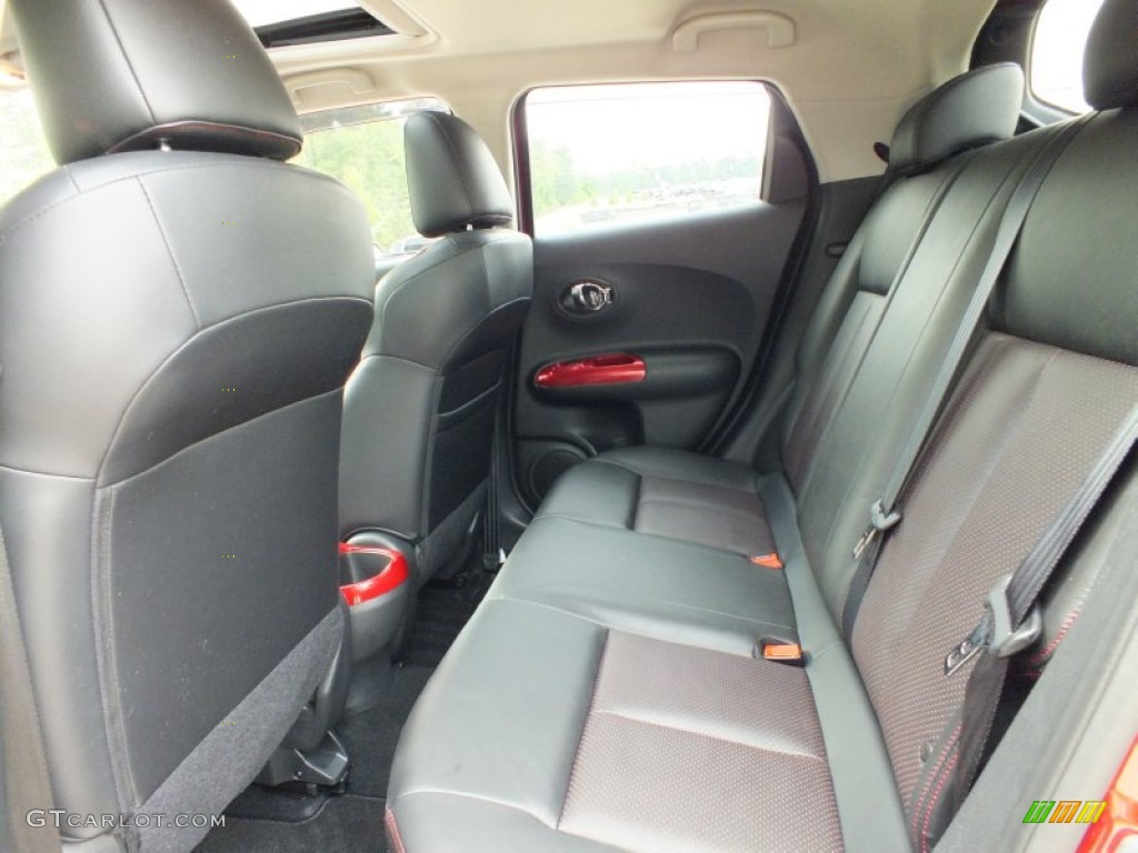 Black/Red w/Red Trim Interior 2011 Nissan Juke SL Photo #62981842