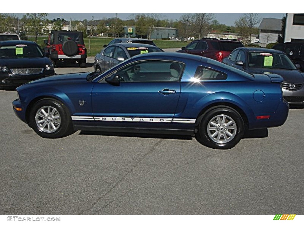 Vista Blue Metallic 2009 Ford Mustang V6 Coupe Exterior Photo #62982230