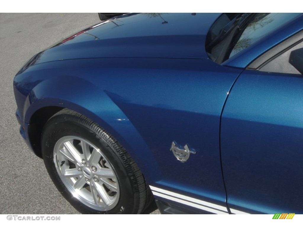 2009 Mustang V6 Coupe - Vista Blue Metallic / Light Graphite photo #10