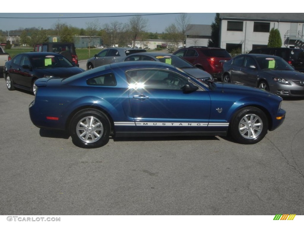 Vista Blue Metallic 2009 Ford Mustang V6 Coupe Exterior Photo #62982386