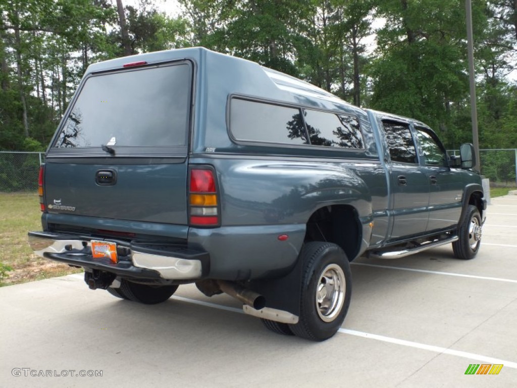 2006 Silverado 3500 LT Crew Cab 4x4 Dually - Blue Granite Metallic / Tan photo #5