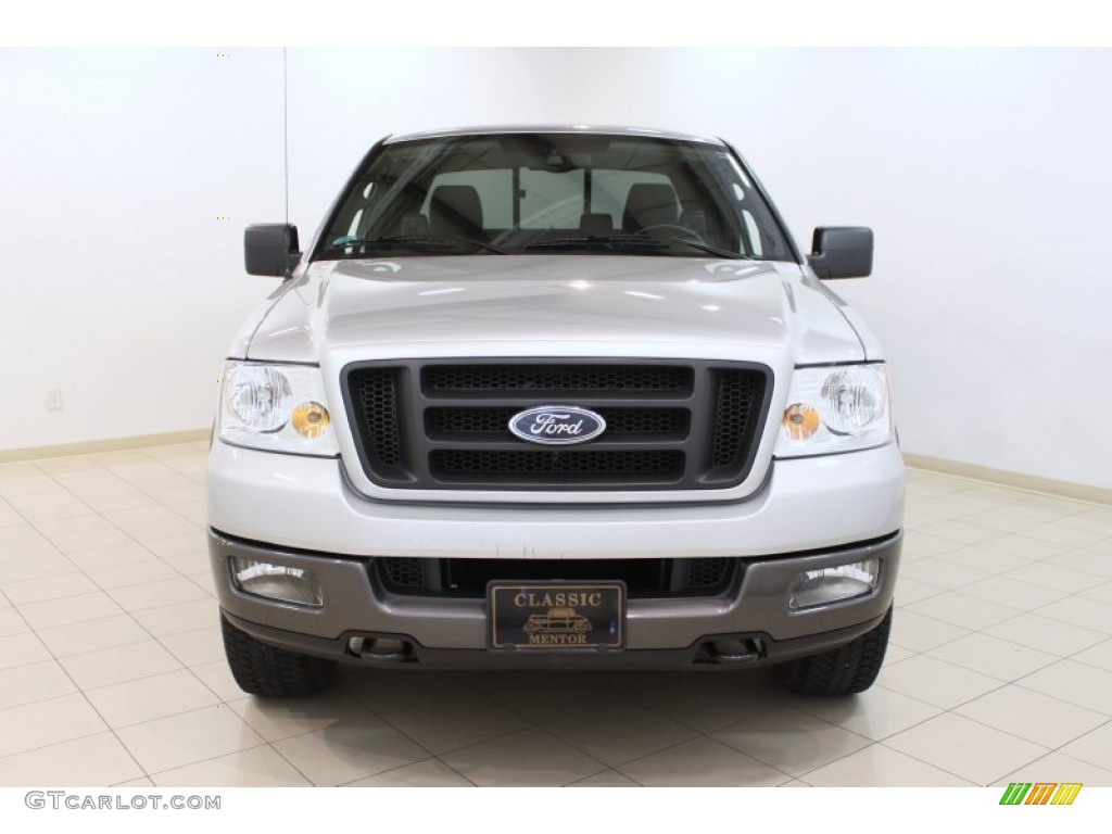 2005 F150 FX4 SuperCab 4x4 - Silver Metallic / Black photo #2