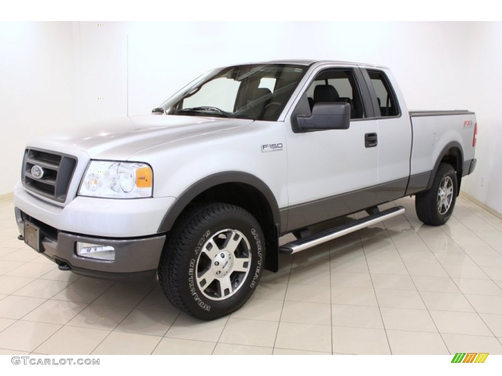 2005 F150 FX4 SuperCab 4x4 - Silver Metallic / Black photo #3