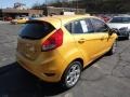 2012 Yellow Blaze Metallic Tri-coat Ford Fiesta SES Hatchback  photo #2
