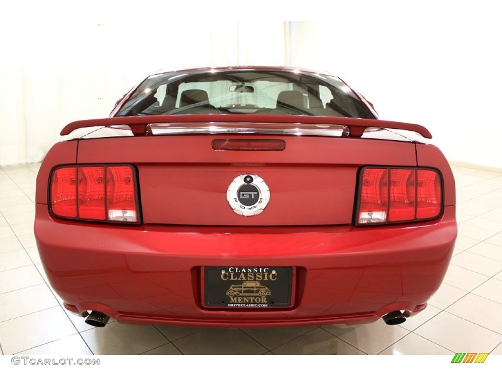 2006 Mustang GT Premium Coupe - Redfire Metallic / Dark Charcoal photo #27