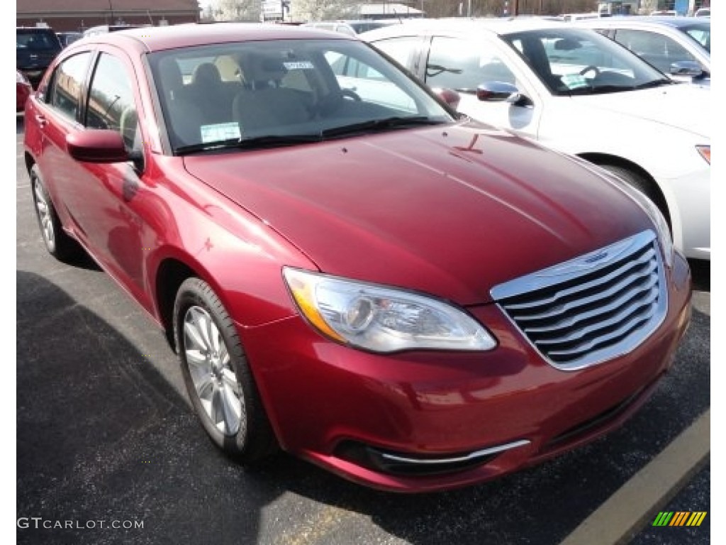 2012 200 Touring Sedan - Deep Cherry Red Crystal Pearl Coat / Black/Light Frost photo #1