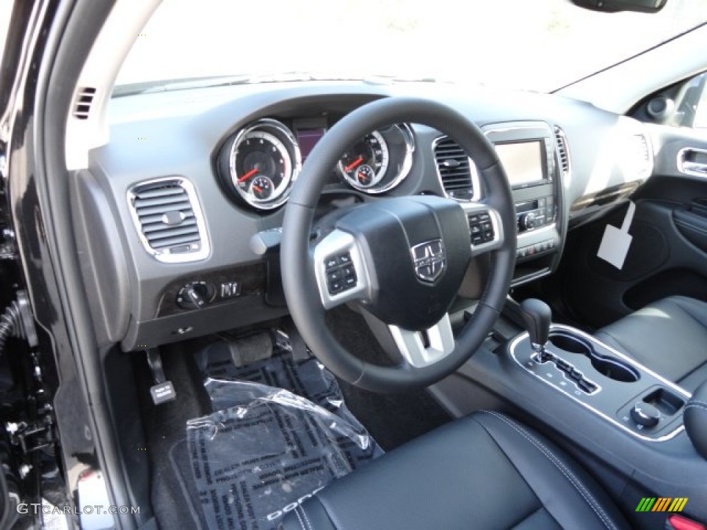 2012 Dodge Durango Citadel AWD Black Dashboard Photo #62985762