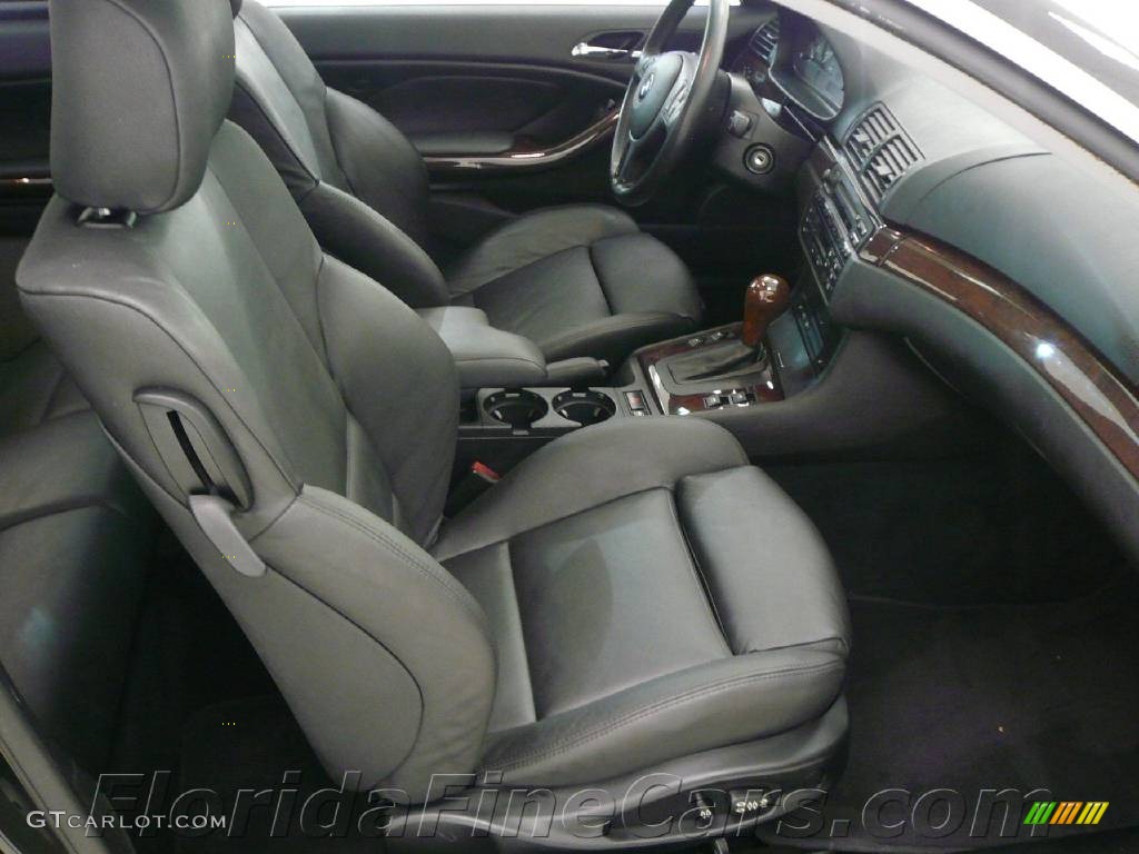 2004 3 Series 325i Coupe - Jet Black / Black photo #13