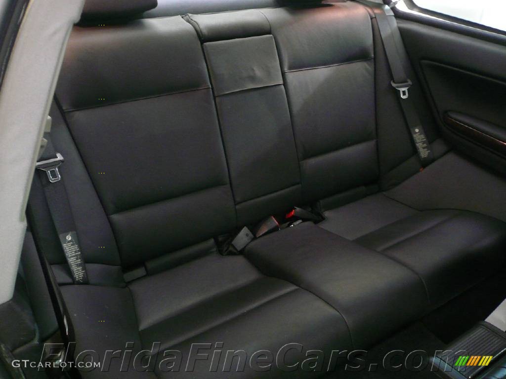 2004 3 Series 325i Coupe - Jet Black / Black photo #14