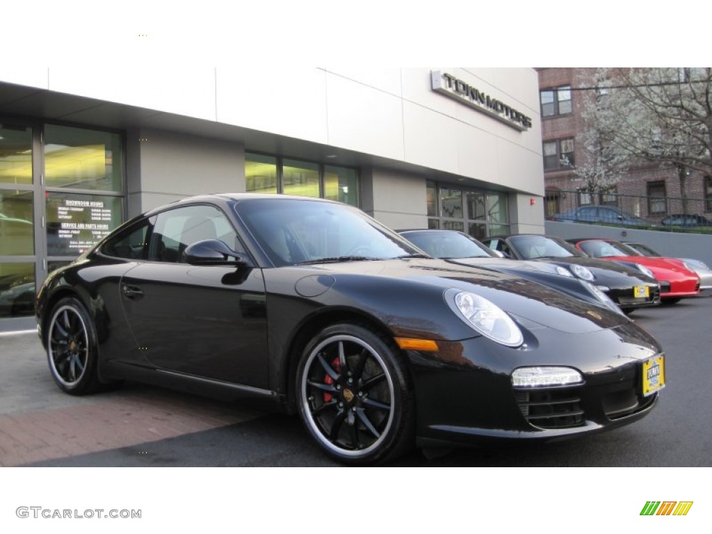 2009 911 Carrera S Coupe - Basalt Black Metallic / Black photo #1