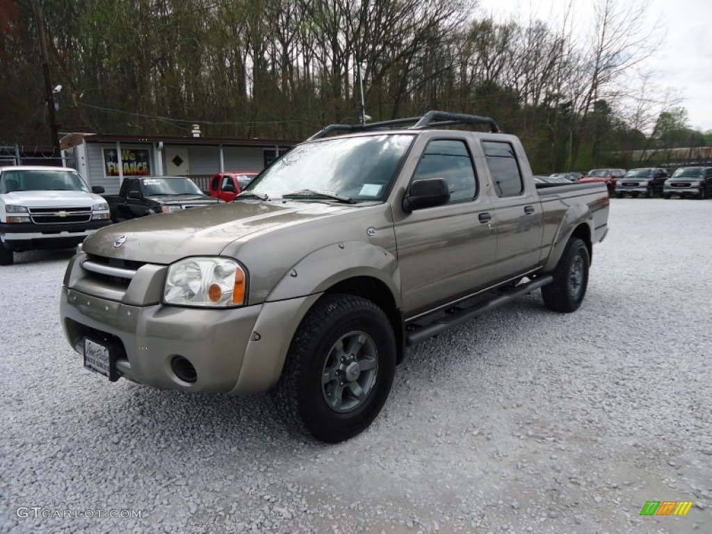 Granite Metallic 2003 Nissan Frontier XE V6 Crew Cab 4x4 Exterior Photo #62987126