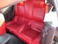 Red Leather 2005 Ford Mustang V6 Premium Convertible Interior Color